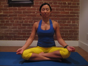 Easy pose, meditation