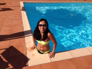 pressing yourself up onto the pool deck requires some upper body and core strength